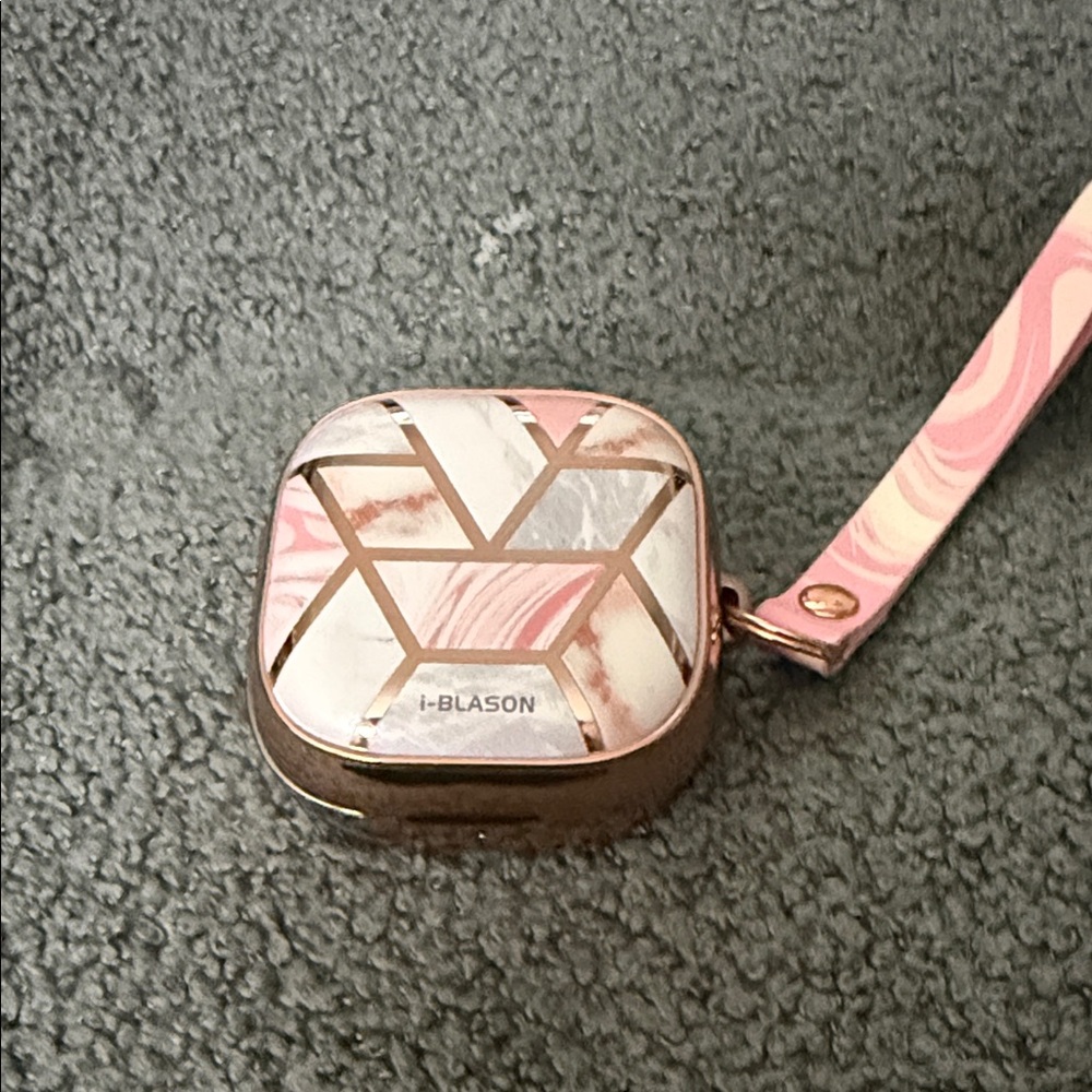 Pink and Gold Geometric Design Case